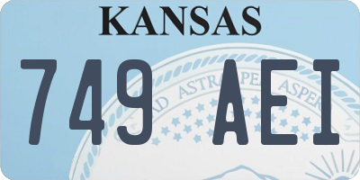KS license plate 749AEI
