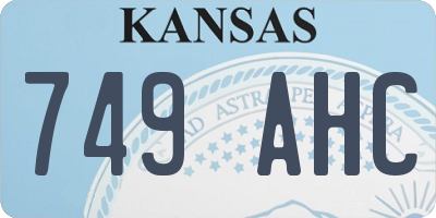 KS license plate 749AHC
