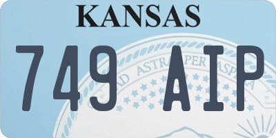 KS license plate 749AIP