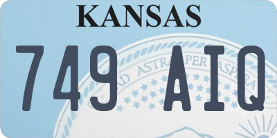 KS license plate 749AIQ