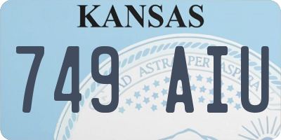 KS license plate 749AIU