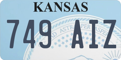 KS license plate 749AIZ