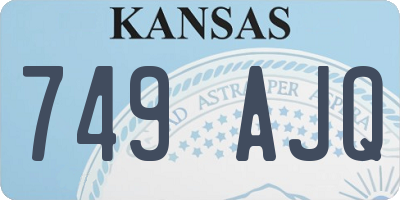 KS license plate 749AJQ
