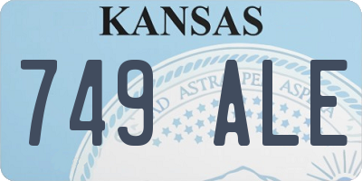 KS license plate 749ALE