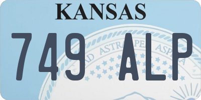 KS license plate 749ALP