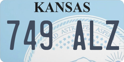 KS license plate 749ALZ