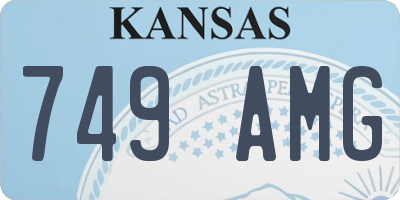 KS license plate 749AMG