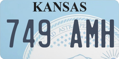 KS license plate 749AMH
