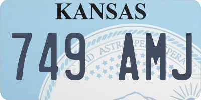 KS license plate 749AMJ