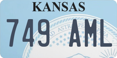 KS license plate 749AML