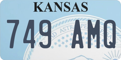 KS license plate 749AMQ