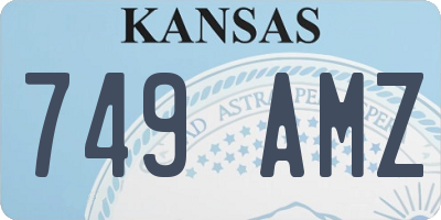 KS license plate 749AMZ
