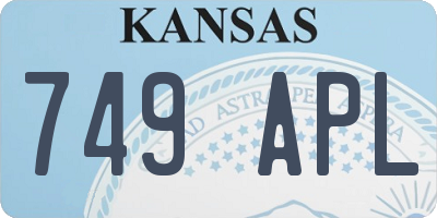 KS license plate 749APL