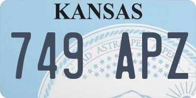 KS license plate 749APZ