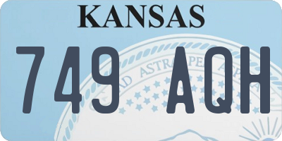 KS license plate 749AQH