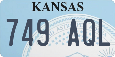 KS license plate 749AQL