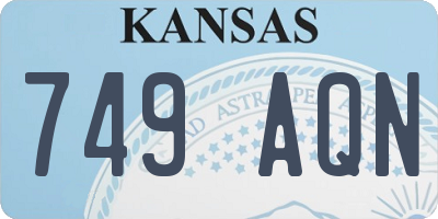 KS license plate 749AQN