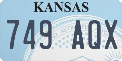 KS license plate 749AQX