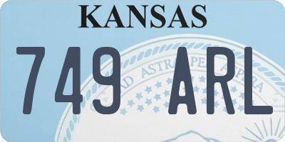 KS license plate 749ARL