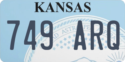 KS license plate 749ARQ