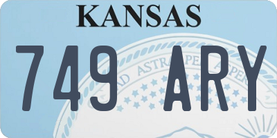 KS license plate 749ARY