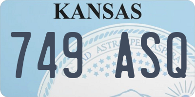 KS license plate 749ASQ