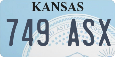 KS license plate 749ASX
