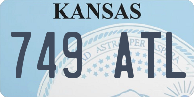 KS license plate 749ATL