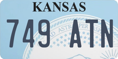 KS license plate 749ATN