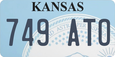KS license plate 749ATO