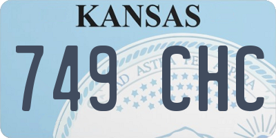 KS license plate 749CHC
