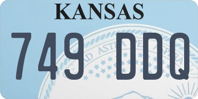 KS license plate 749DDQ