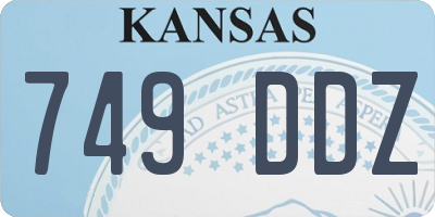 KS license plate 749DDZ