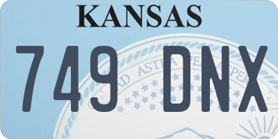 KS license plate 749DNX