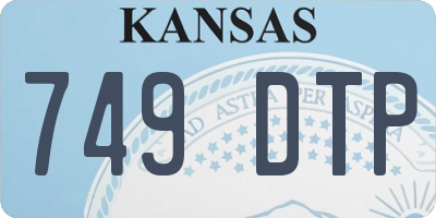 KS license plate 749DTP