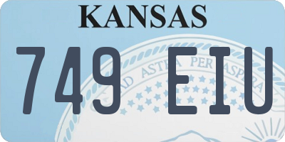 KS license plate 749EIU