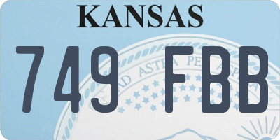 KS license plate 749FBB