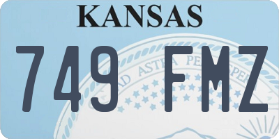 KS license plate 749FMZ