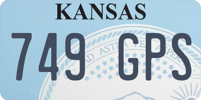 KS license plate 749GPS