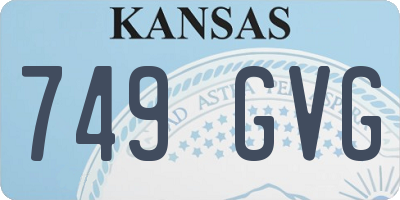 KS license plate 749GVG