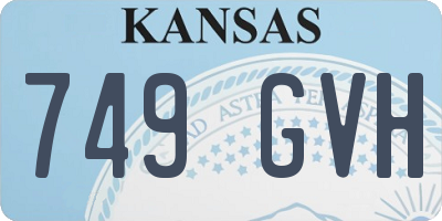 KS license plate 749GVH