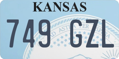 KS license plate 749GZL