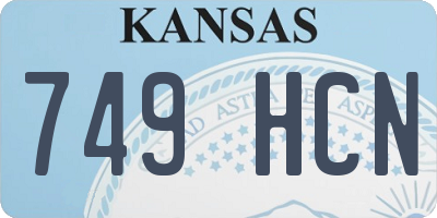 KS license plate 749HCN