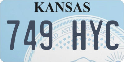 KS license plate 749HYC