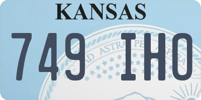 KS license plate 749IHO