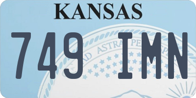 KS license plate 749IMN