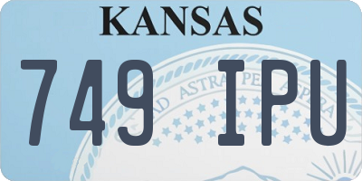 KS license plate 749IPU