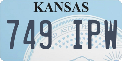 KS license plate 749IPW
