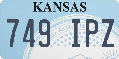 KS license plate 749IPZ