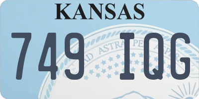 KS license plate 749IQG